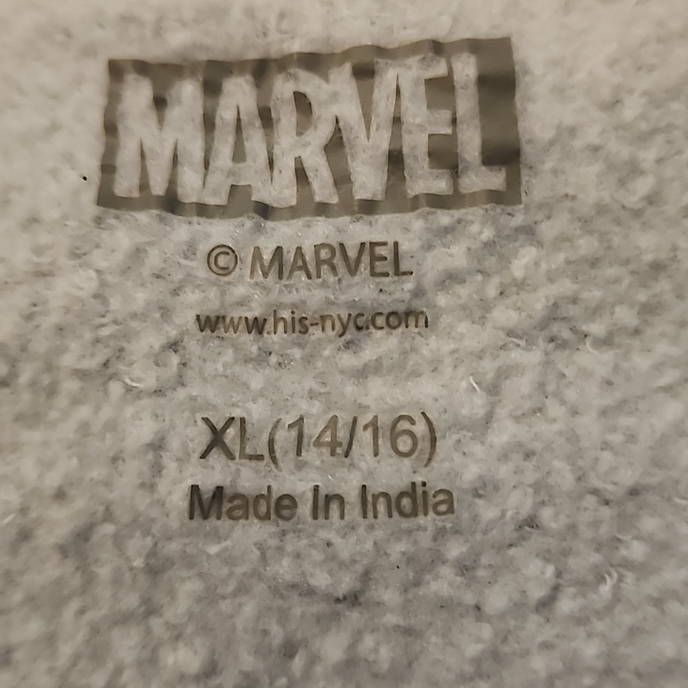 Marvel Light Blue Crewneck Sweatshirt with Avengers Graphic-BOY OR GIRL - Picture 4 of 4